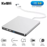 USB 3.0 externe DVD Burner Writer Recorder DVD RW Optical Drive CD/DVD ROM Player MAC OS Windows XP/7/8/10,KLJ65