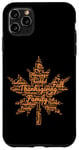 iPhone 11 Pro Max Thanksgiving Maple Leaf Word Cloud for Family Tradition Fall Case