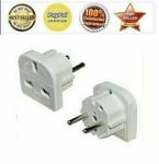 5 x UK to EU Europe Power Adaptor Plug Converter Travel Adapter European 2 Pin