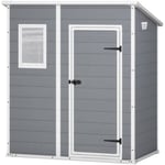 Rangement et stockage extérieurs Keter-chalet et jardin 12-922518 Premium Monopente 64 Abri de Jardin  Gris 183 x 113 x  47602