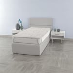 sur-Matelas Violet déhoussable avec Doublure thermocontrol, 140x190cm