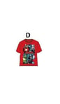 Tee-Shirt Avengers Marvel Manches Courtes 100% Coton (Rouge) Neuf - T-Shirt Garçon De 4 À 6 Ans