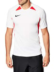 Nike Legend Jersey S/S Maillot Homme, Blanc/University Red/Noir/Noir, FR : L (Taille Fabricant : L)