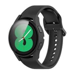 PC-kotelo + karkaistu lasi näytönsuoja Samsung Galaxy Watch FE 40mm:lle Musta