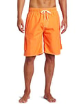 Kanu Surf Men's Barracuda Swim Trunks, 9-inch Inseam (Regular & Extended Sizes), Orange, 3X