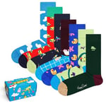 Happy socks Strumpor 7P 7-Day Gift Box Blå/Röd bomull Strl 36/40