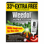 Weedol Ultra Tough Weedkiller 8 Liquid Concentrate Tubes Kills Weeds 6 + 2 Free