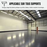 Peinture antidérapante sol extérieur escalier bateau carrelage béton bois métal SOLTHANE RD Ivoire claire ral 1015 Kit 30kg jusqu'a 62m2 pour 2 couches