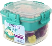 Sistema Recycled Plastic Snack Box, 445ml, Assorted