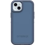 OtterBox iPhone 15 Plus and iPhone 14 Plus Defender Series XT Case - BABY BLUE JEANS (Blue), screenless, rugged, snaps to MagSafe, lanyard attachment