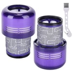 2-pack filter för Dyson dammsugare V11 V15 Sv14 Sv22 tvättbara ersättningsfilter