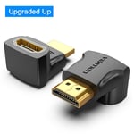 Upgraded Up 1 Piece Vention-Adaptateur HDMI 90 270, convertisseur mâle vers femelle à angle droit résistant, connecteur HD 4K pour HDTV, PS4, Lptop, boîtier TV, prolongateur HDMI ""Nipseyteko