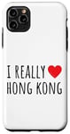 Coque pour iPhone 11 Pro Max J'aime vraiment Hong Kong
