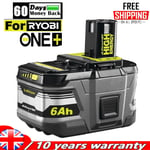 UK 6.0Ah For Ryobi 18V One Battery P108 Lithium-Ion Plus High Capacity Battery