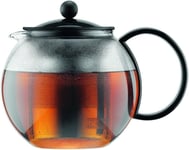 Bodum ASSAM Tea Maker, French Press System, Plastic Filter, 1.0 L/34 oz - Black