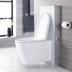 Meuble WC blanc 50 cm (sans cuvette) - Saru