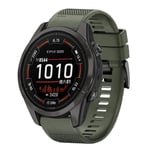 Garmin Epix Pro 51mm Klockarmband i silikon, 26mm - Grön