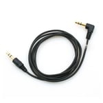 3-Pole 2x 3.5 mm Jack Audio Headset Cable Extension Angle Plug 100 cm