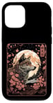 Coque pour iPhone 15 Pro Loup et lune Hokkaido japonais, art naturel, femmes, hommes,