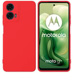 Liquid silikondeksel Motorola Moto G24 - Rød