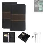 Phone Case + earphones for Oppo Find X6 Pro Wallet Cover Bookstyle protective