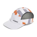 adidas Mixte Terrex Climacool 5PANEL Graphic Cap, White/Semi Impact Orange/Black, L