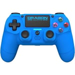 Manette de Jeu PlayStation 4 / PC sans fil Dragon Shock 4 Officielle Bleue. Haute performance DS4 double Vibration. Pour PS4