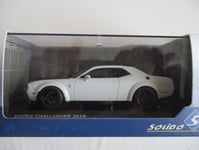 MINIATURE DODGE CHALLENGER 2018 SRT DEMON V 8 6.2L 1/43 SOLIDO BLANCHE