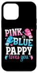 iPhone 12 mini Pink Or Blue Pappy Loves You Boxing Gender Reveal Party Case