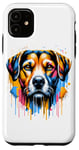 Coque pour iPhone 11 Coloré Splash Art Harrier Harriers