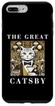 Coque pour iPhone 7 Plus/8 Plus The Great Catsby, Funny Cat Design, Cat Lover, Film