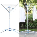 Clothes Airer Portable Rotary Washing Line 4 Arm Free Standing Multi Laundry UK