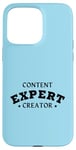 Coque pour iPhone 15 Pro Max CONTENU CREATOR EXPERT Influenceur drôle des médias sociaux Vlogger