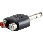 Tru Components - Adaptateur jack Jack mâle 3.5 mm - Cinch-RCA femelle stéréo Nombre de pôles (num):3 1 pc(s) S306551