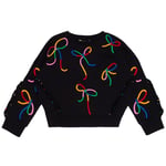 Stella McCartney Kids Broderad Tröja Med Rosetter Svart | Svart | 6 years