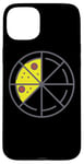 iPhone 15 Plus Pizza 3 Slices Cheese Pepperoni Funny Geometric Food Retro Case