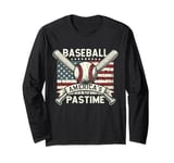 America's Pastime Dream Big Play Harder Vintage Baseball Fan Long Sleeve T-Shirt