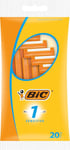 Bic 1 Sensitive Men'S Single-Blade Razors, 20-Pack Of Disposable Razors Designed