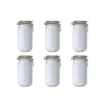 Lot de 6 bocaux en verre 1.5l - Le Parfait - 900508 - verre transparent