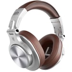 Casque Bluetooth supra-auriculaire, casque stéréo HiFi 72 heures sans fil, casque sans fil avec prise jack 6,35 mm et 3,5 mm pour studio DJ téléphone portable PC AMP