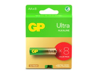 Gp Batteries Ultra Alkaline Gp15au, Engångsbatteri, Aa, Lr06, Alkalisk, 1,5 V, 8 Styck, Cd (Kadmium), Hg (Kvicksilver)