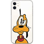 ERT GROUP Disney Pluto Phone Case Designed for iPhone 11 - Transparent Plastic