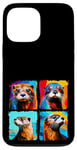 iPhone 13 Pro Max Otter Pop Art Colorful Drawing Painting Case