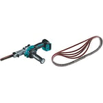 Makita DBS180Z 18V Li-ion LXT Brushless Belt Sander - Batteries and Charger Not Included & P-43256 Abrasive Belt