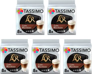 LOR Latte Macchiato Coffee Pods , 8 Count ( Pack of 5), (40 drinks)