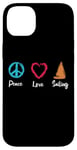 Coque pour iPhone 14 Plus Peace Love Sailing Captain Boat Sport