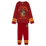 Pyjamas Manches Longues Simple) Jersey Harry Potter Rouge Sombre - 10 Âge Unisex