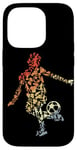 Coque pour iPhone 14 Pro Croquis d'un joueur de football Amoureux du football