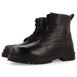 GIOSEPPO Bottes en Cuir Couleur Noire à Lacets pour Homme Dolton