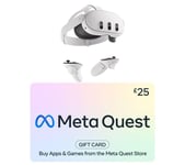 Meta Quest 3S Mixed Reality Headset (128 GB) & £25 Gift Card Bundle